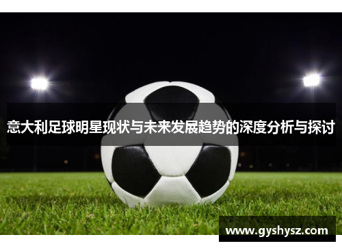 意大利足球明星现状与未来发展趋势的深度分析与探讨